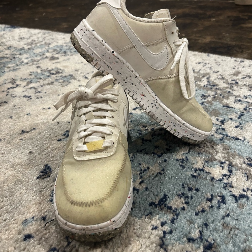 Nike Air Force 1 Crater Low White Speckled Sole – Size (W 7 / M 5.5)